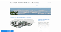 Desktop Screenshot of peakviewpropertyrentals.com